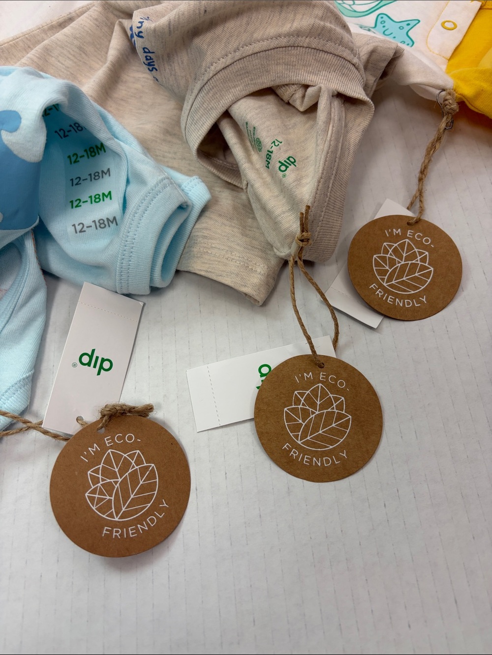 Dip Organic Cotton Beach Bodysuit & Tank Set NWT 12-18M 3 Piece - Picture 3 of 11